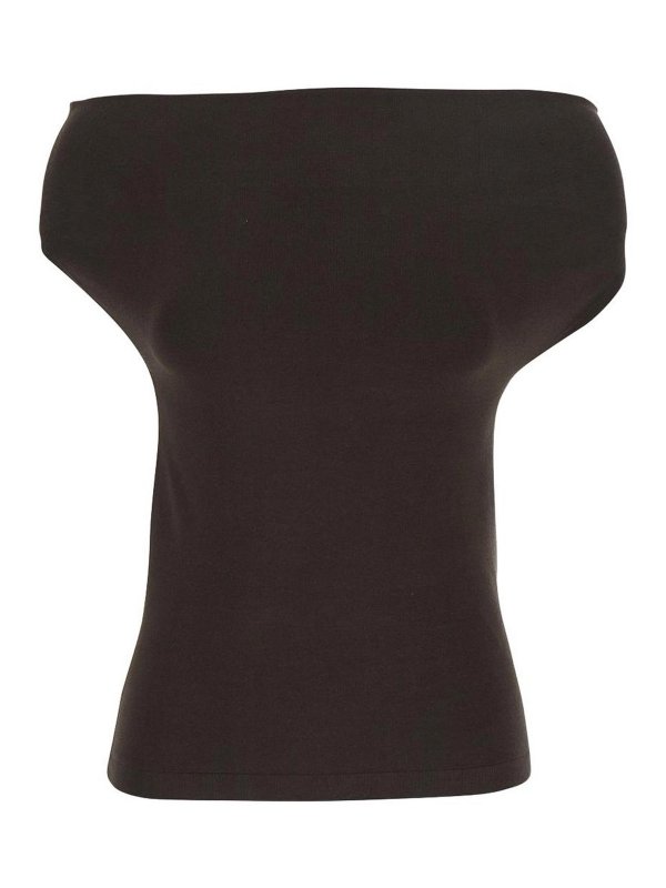 Semicouture: Tops und Tank Tops - Top - Braun