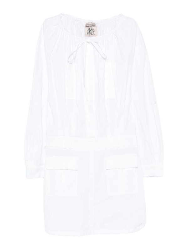 Semicouture: Robes courtes - Robe Courte - Blanc