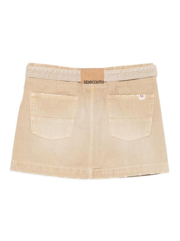 Semicouture: Miniröcke online - Minirock - Beige
