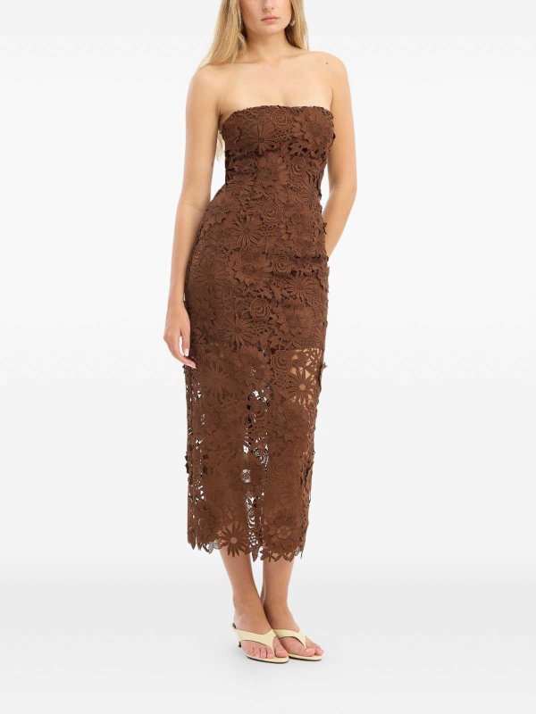 ROTATE Birger Christensen buy online 膝丈ドレス - ブラウン