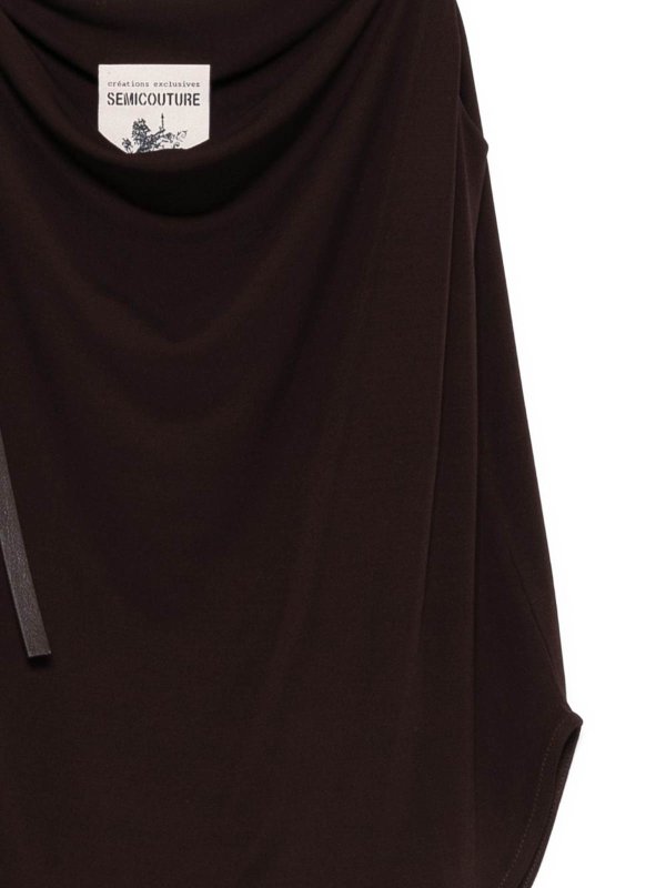 Semicouture: Tops y camisetas sin mangas online - Top - Marrón