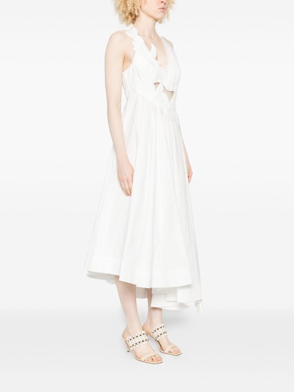 ZIMMERMANN: Knielange Kleider online - Knielanges Kleid - Creme