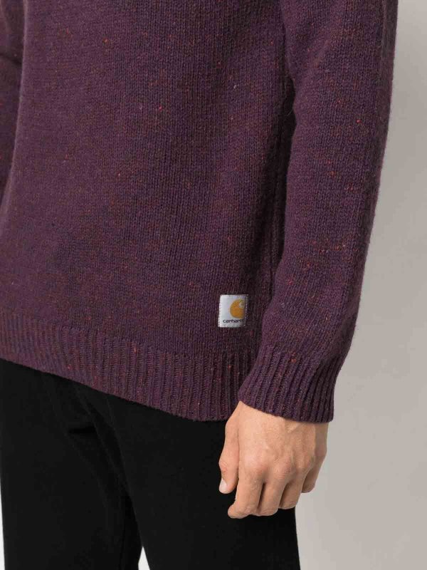 クルーネック - ダークレッド shop online: CARHARTT