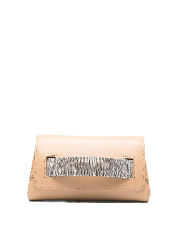 ORCIANI: totes bags - Alba chain bag orange