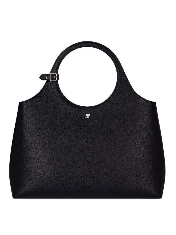 Courreges: Handtaschen - Shopper - Schwarz
