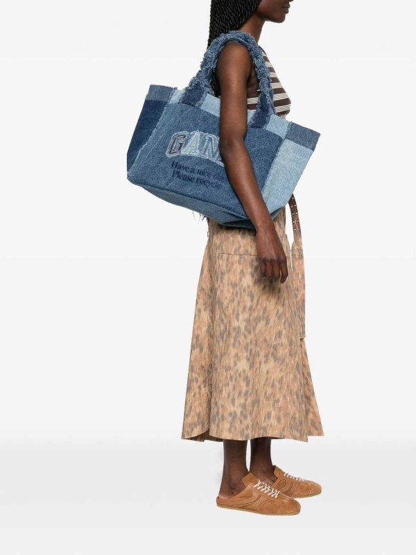 GANNI buy online トートバッグ - ミディアムウォッシュ