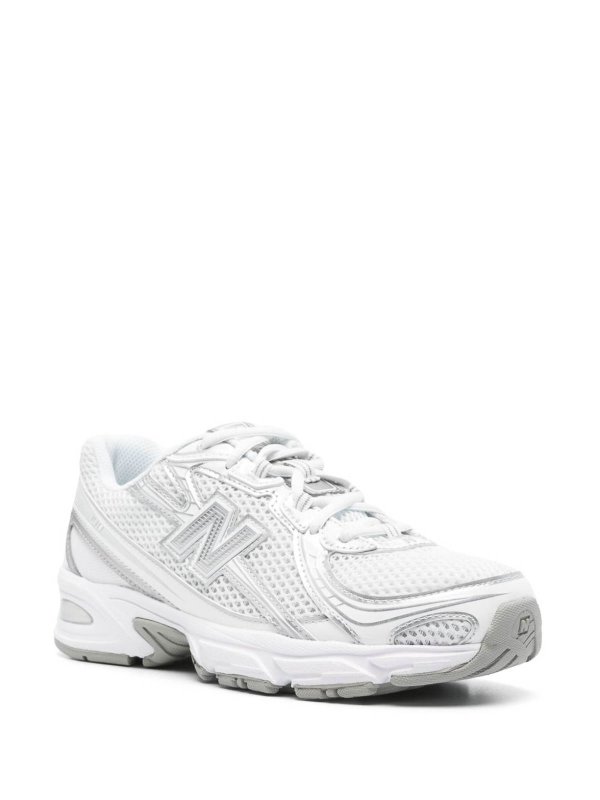NEW BALANCE: sneakers online - Scneaker bianche e argento