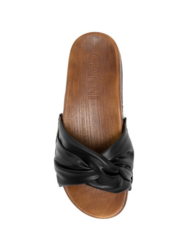 ミュール - 黒 shop online: GANNI
