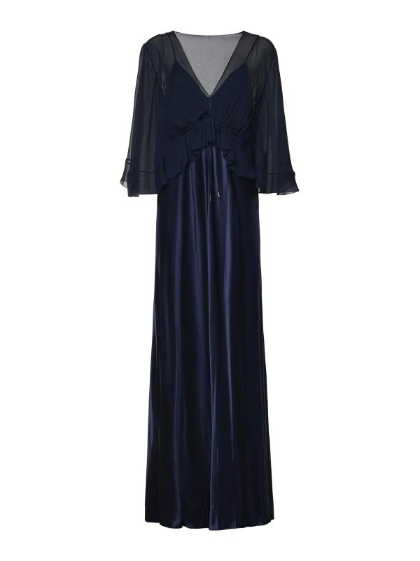 ALBERTA FERRETTI: Maxi robe - Maxi Robe - Bleu
