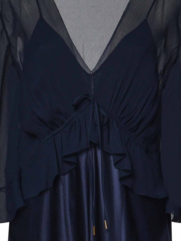 The Best Shops ALBERTA FERRETTI: Maxi robe - Maxi Robe - Bleu