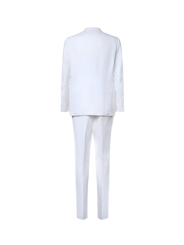 ELEVENTY: casual suits online - Single-Breasted Linen Suit