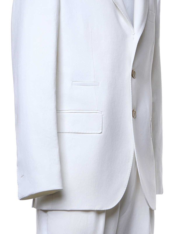 Single-Breasted Linen Suit shop online: ELEVENTY