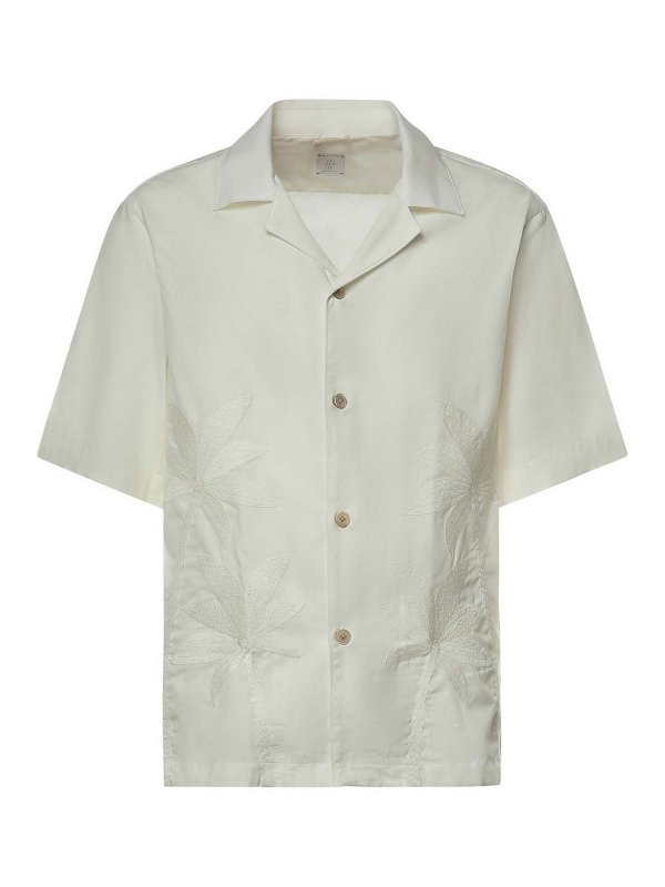 ELEVENTY: camicie - Camicia da bowling in cotone