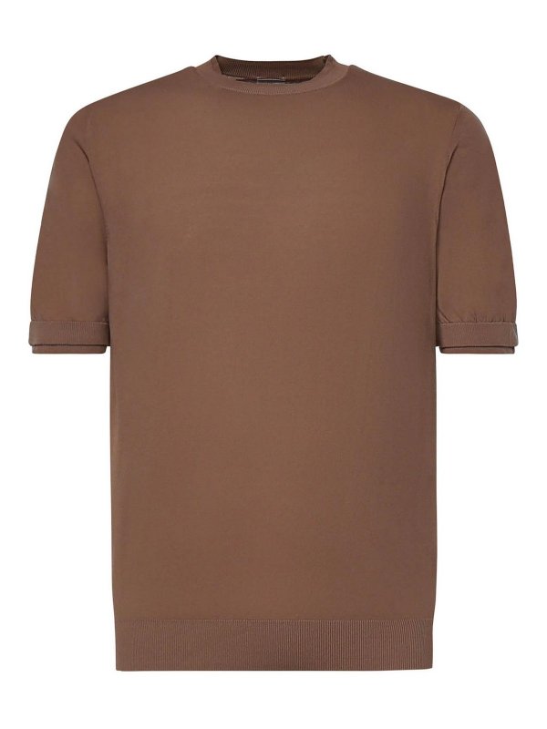 ELEVENTY: Pull col rond - Pull Col Rond - Blanc