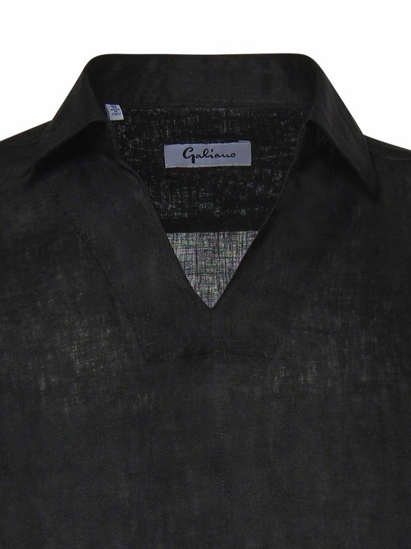 The Best Shops GIULIANO GALIANO: ポロシャツ - ポロシャツ - 黒