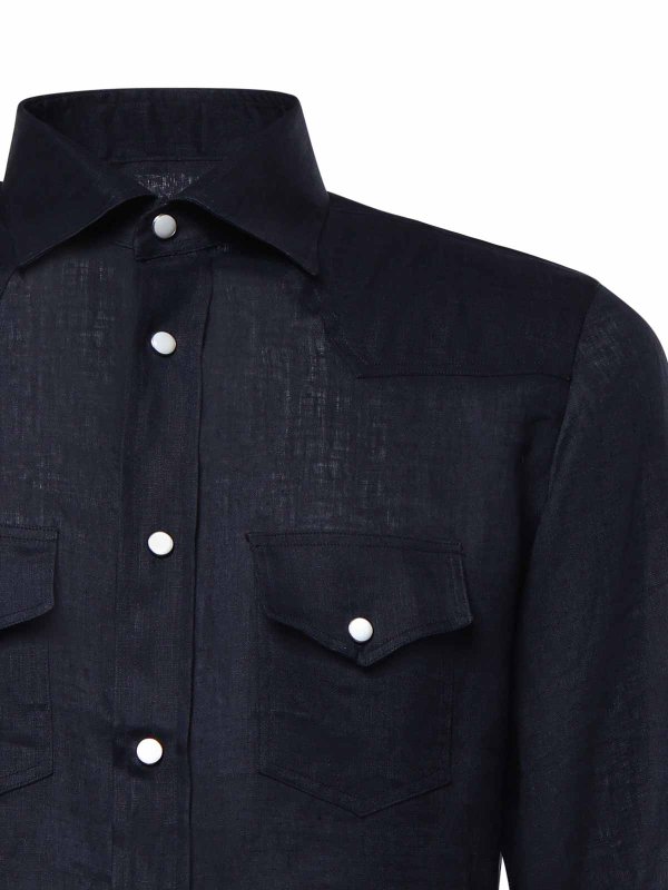 The Best Shops GIULIANO GALIANO: シャツ - シャツ - ブルー
