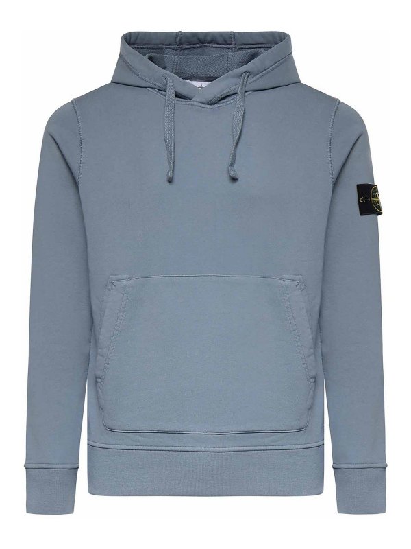STONE ISLAND: スウェット＆セーター - スウェットシャツ/セーター - ライトブルー