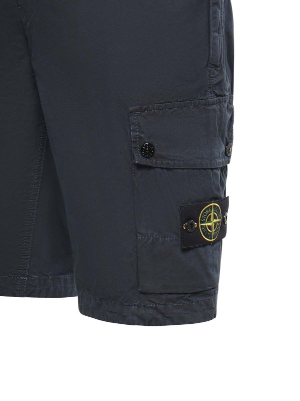 The Best Shops STONE ISLAND: トラウザーショーツ - ショートパンツ - ダークブルー
