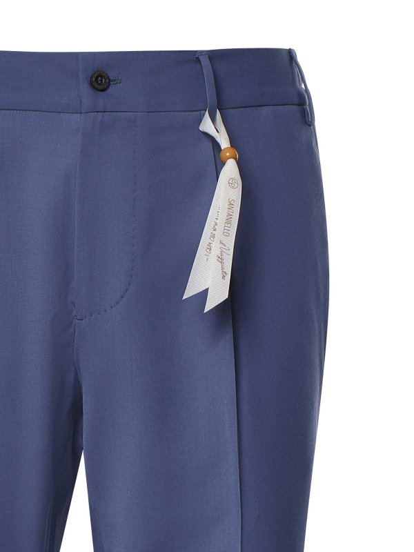 The Best Shops SANTANIELLO: Maßgeschneiderte und Formale Hosen - Formale Hose - Hellblau