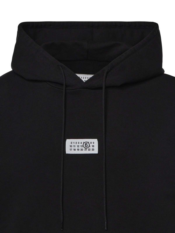 The Best Shops MM6 MAISON MARGIELA: スウェット＆セーター - スウェットシャツ/セーター - 黒
