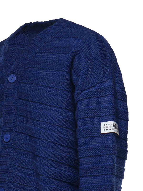 The Best Shops MM6 MAISON MARGIELA: カーディガン - カーディガン - ブルー