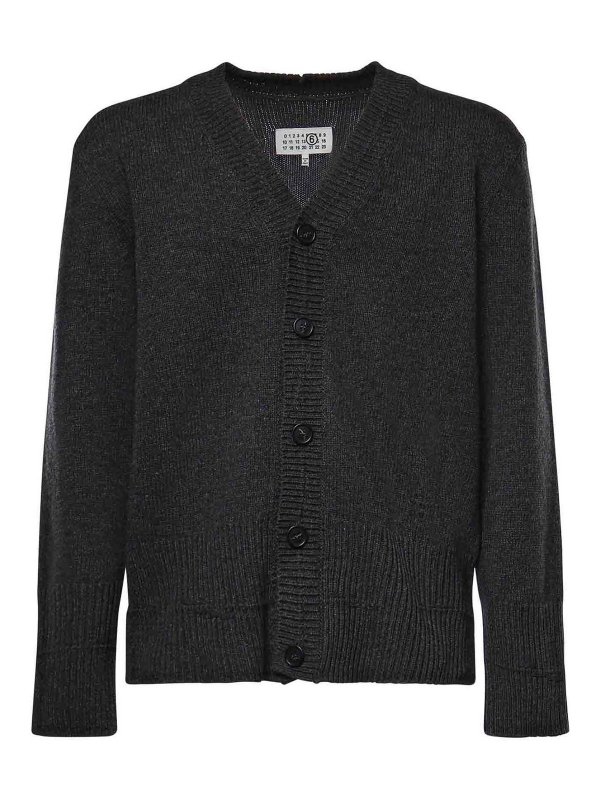 MM6 MAISON MARGIELA: カーディガン - カーディガン - グレー