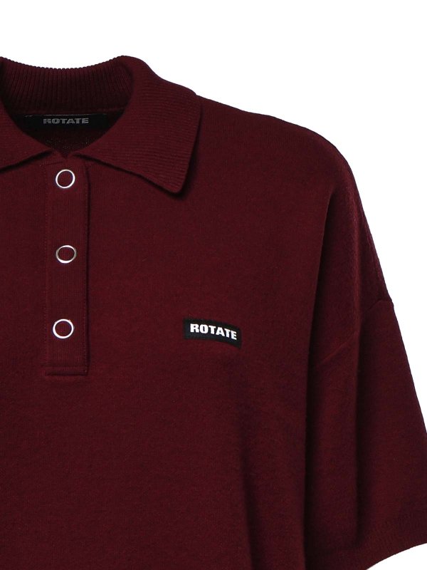 The Best Shops ROTATE Birger Christensen: ポロシャツ - ポロシャツ - 赤