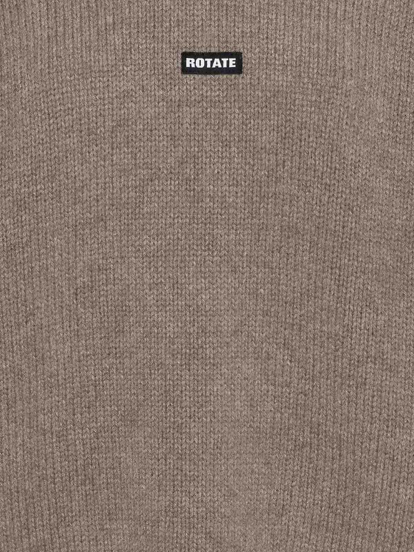The Best Shops ROTATE Birger Christensen: クルーネック - クルーネック - ブラウン