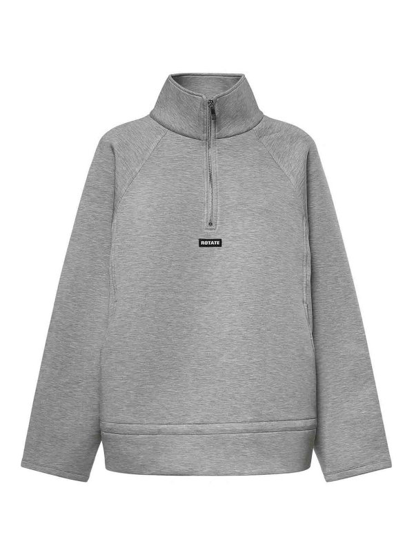 ROTATE Birger Christensen: Rollkragenpullover  und Polo-Ausschnitt - Rollkragenpullover - Grau