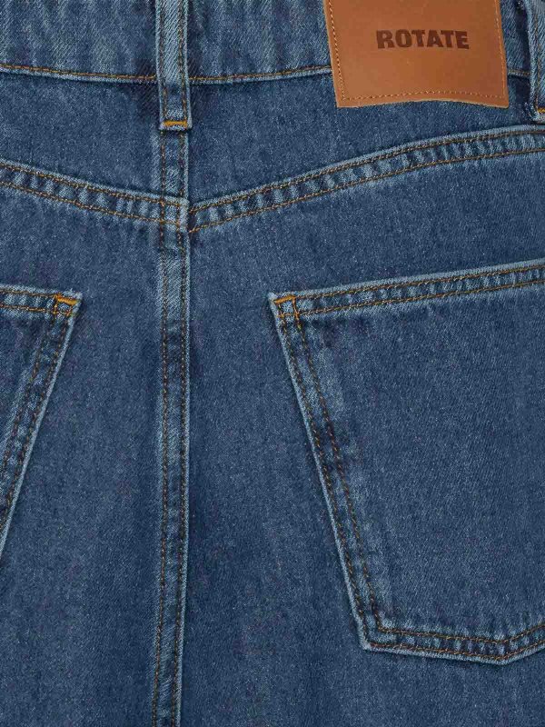 The Best Shops ROTATE Birger Christensen: ストレートジーンズ - ストレートジーンズ - ミディアムウォッシュ