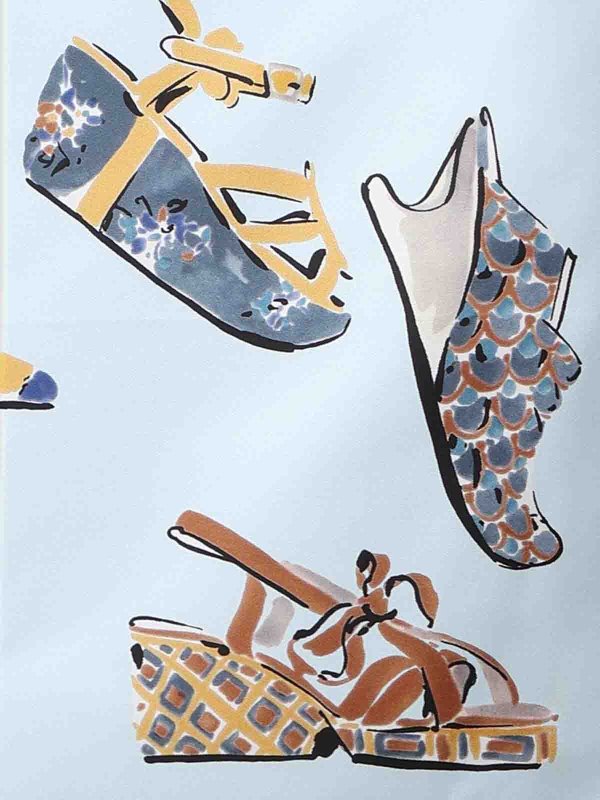 SALVATORE FERRAGAMO: スカーフ online - スカーフ - ブルー