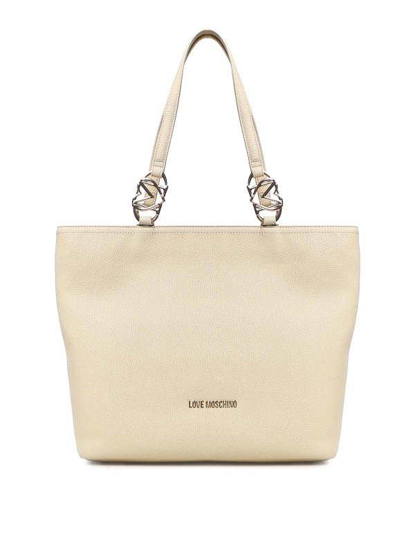 LOVE MOSCHINO: トートバッグ - トートバッグ - 白