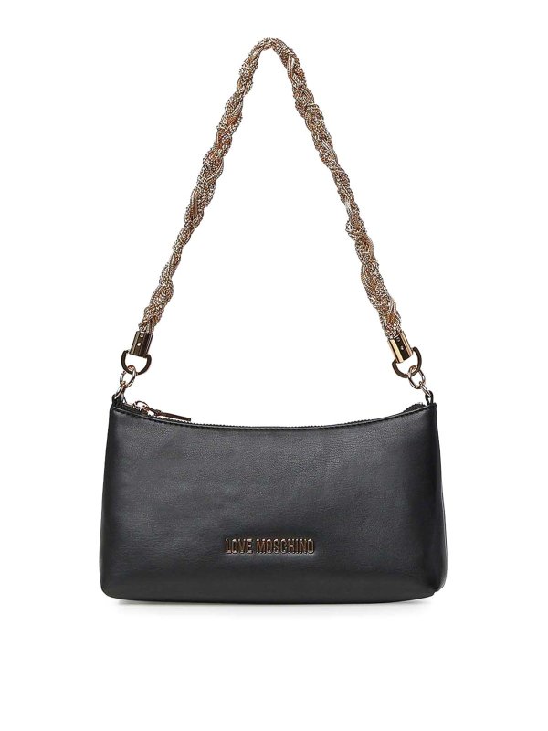 LOVE MOSCHINO: クラッチバッグ - クラッチバッグ - 黒