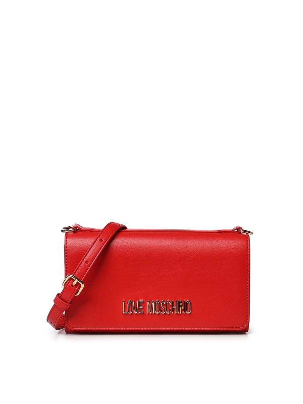 LOVE MOSCHINO: ショルダーバッグ - ショルダーバッグ - 赤