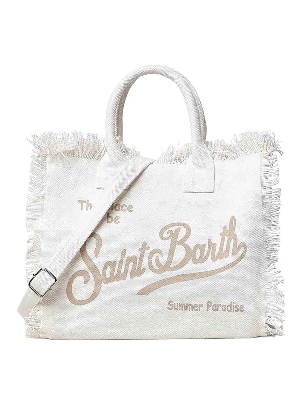 MC2 SAINT BARTH: Handtaschen - Shopper - Weiß