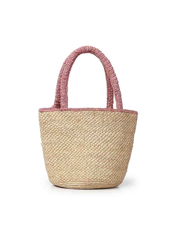 MC2 SAINT BARTH: Handtaschen online - Shopper - Beige
