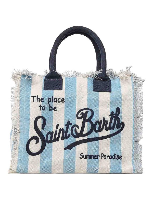 MC2 SAINT BARTH: Handtaschen - Shopper - Blau