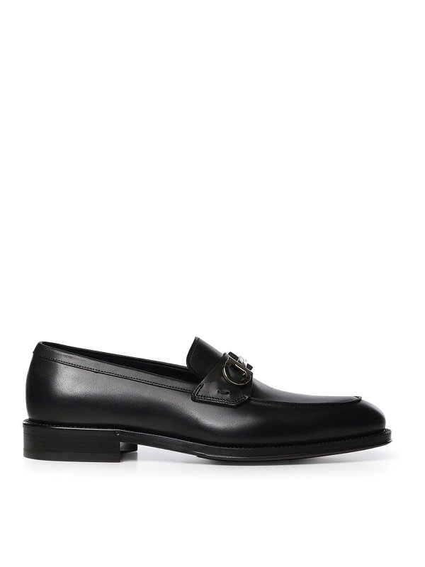 SALVATORE FERRAGAMO: ロファー＆スリッパ - ローファー - 黒