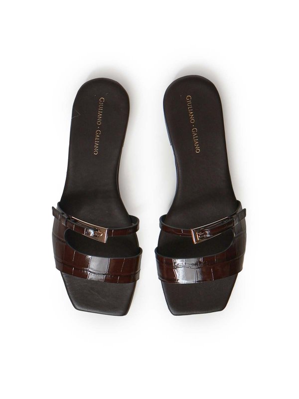 GIULIANO GALIANO buy online サンダル - ブラウン