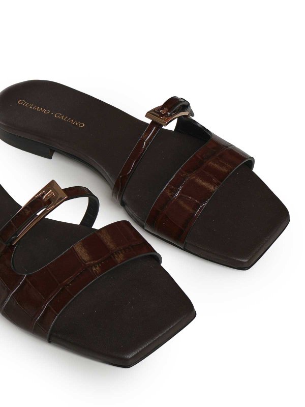The Best Shops GIULIANO GALIANO: サンダル - ブラウン