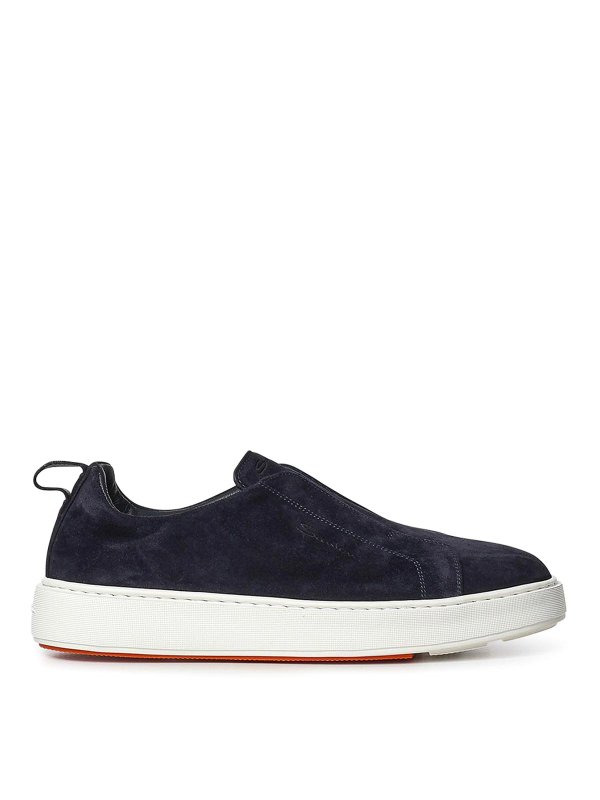 SANTONI: Chaussures de sport - Baskets - Bleu