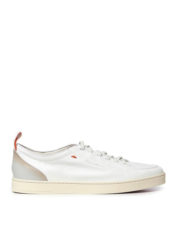 SANTONI: Sneaker - Sneaker - Weiß