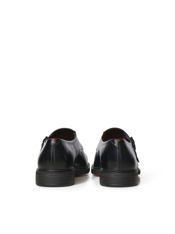 SANTONI: Loafers & Slippers online - Double Leather Buckle