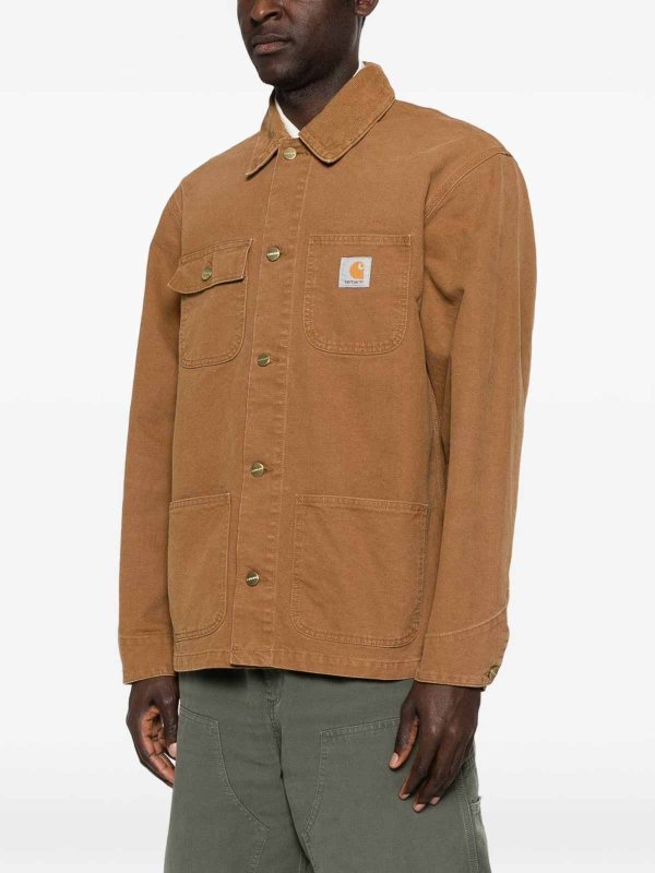 Shirt jacket with patch pockets shop online: CARHARTT