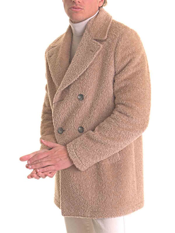 CANALI buy online 膝丈コート - ベージュ