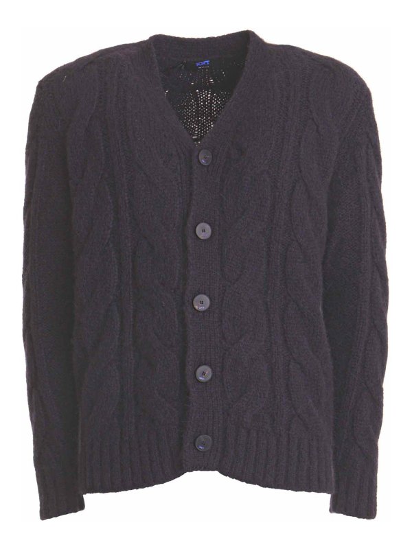 KITON: Strickpullover mit Rundhalsausschnitt - Rundhalspullover - Blau