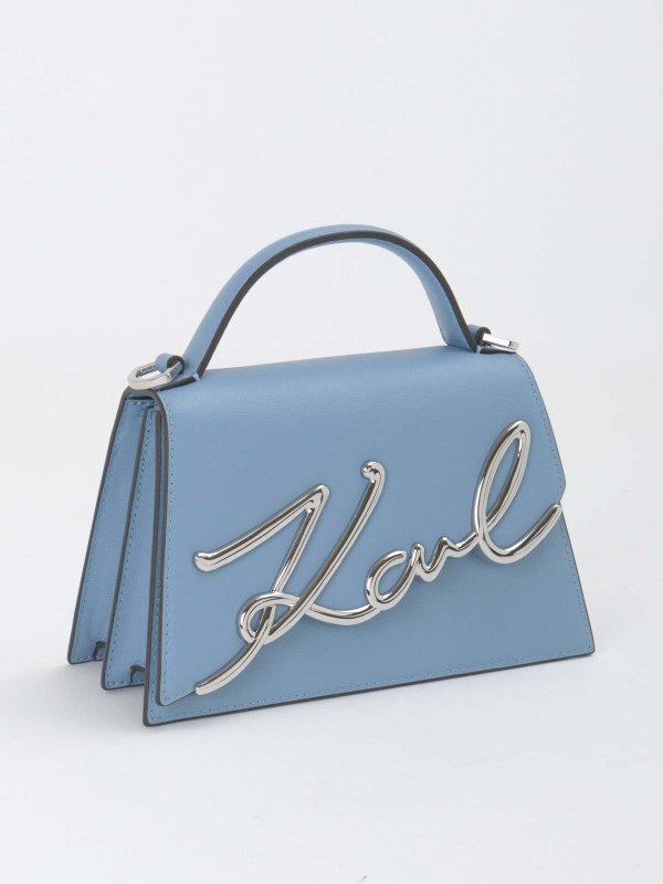 KARL LAGERFELD: Schultertaschen online - Schultertasche - Hellblau