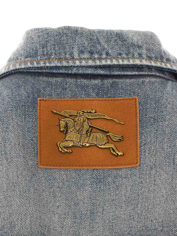 The Best Shops BURBERRY: denim jacket - mid blue denim jacket