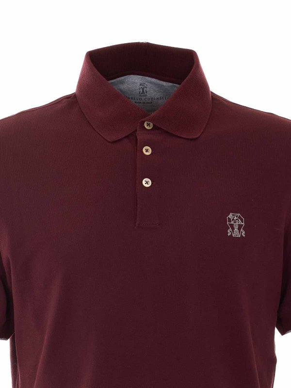 Polo - Rojo shop online: BRUNELLO CUCINELLI