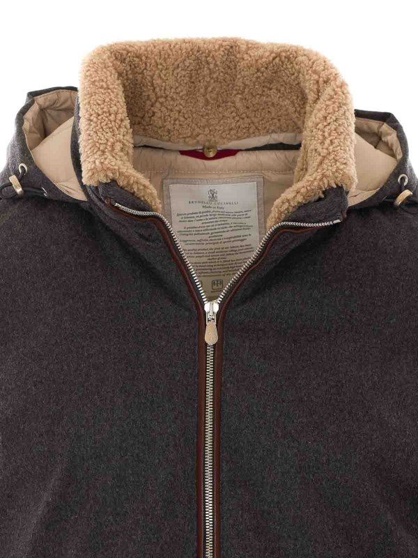 Bomber - Gris shop online: BRUNELLO CUCINELLI